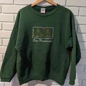 Vintage Green San Francisco Crew Neck